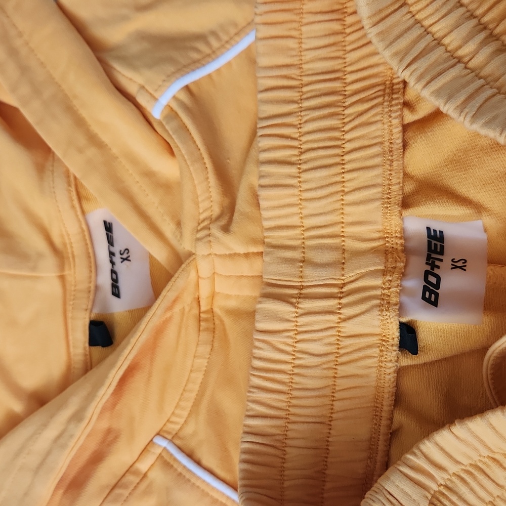 BO+TEE Yellow Cropped Hoodie - Picture 5 of 9